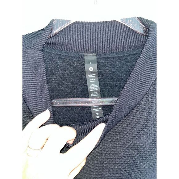 Men's Lululemon Relaxed-Fit Training Long Sleeve Crew Black Large - Picture 4 of 8